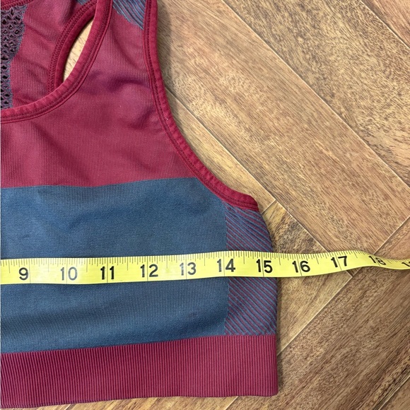 Target Women's Sports Bra - Burgundy and Dark Gray - Picture 5 of 6